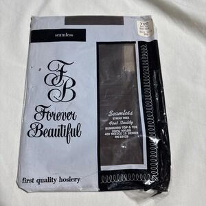 Vintage 1960s Coffee Stretch Nylon‎ Pantyhose Forever Beautiful Size 10.5